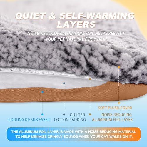 Self Warming Cat Bed, Reversible Cooling Mat - Image 5