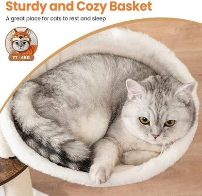 44.8in Modern Wood Cat Tree Tower - Image 5