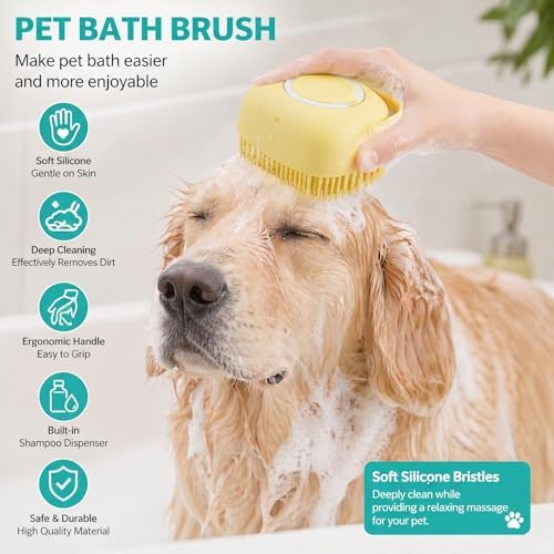 Soft Silicone Pet Bath Massage Brush - Image 3