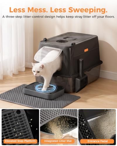 GTPLAYER XL Stainless Steel Cat Litter Box - Image 3
