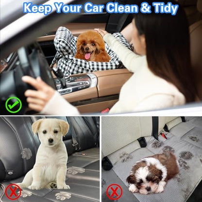 Dog Car Seat for Small Dogs, Portable Puppy Car Seat of Easy Installation - Image 3