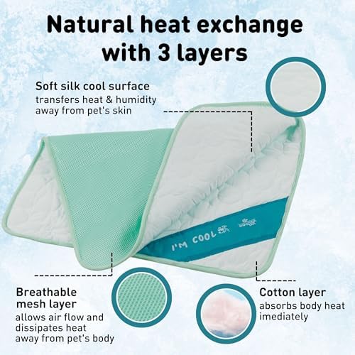 INSPECTOR TAIL Dog Cooling Mat, Indoor & Outdoor, Medium Self Cooling Pad - Image 3