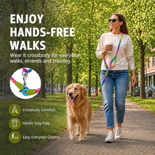 Hands Free Dog Leash Crossbody Dog Running Leash Handsfree Pet Rope - Image 2