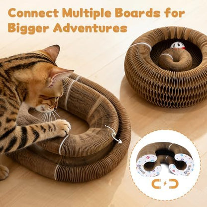 Magic Organ Cat Scratcher Cardboard, Foldable Scratching Board, Interactive Cat - Image 6