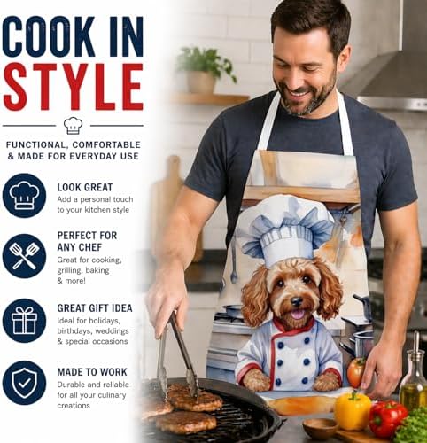 Caroline's Treasures Cockapoo The Chef Apron Cooking Kitchen Server Baking - Image 2