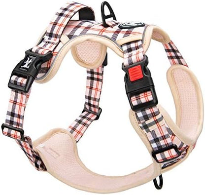 PoyPet Plaid Dog Harness Small, No Pull Vest - Image 5