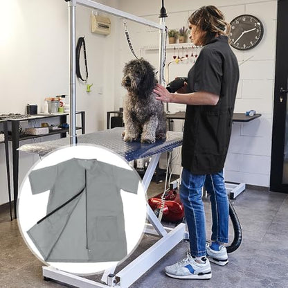 PET Grooming Apron with Pockets, Waterproof Polyester Workwear - Image 7