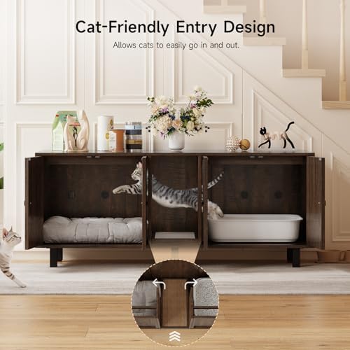 ONBRILL 59 Inches Cat Litter Box Enclosure - Image 4
