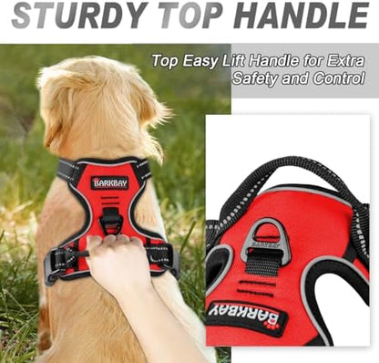 BARKBAY Dog Harness No Pull for Medium Sized Dog Front Back Clips, Dog Vest - Image 3