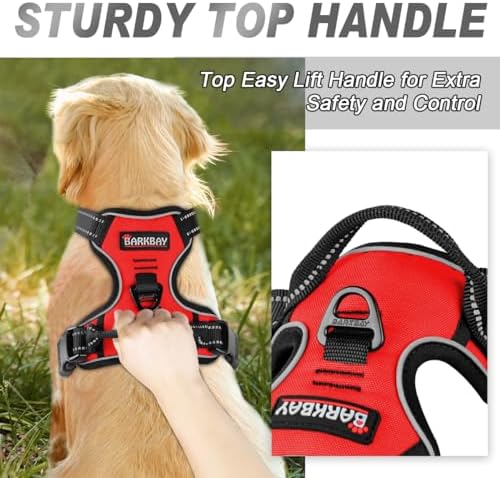BARKBAY Dog Harness No Pull for Large Dogs Front Back Clips, Dog Vest - Image 3
