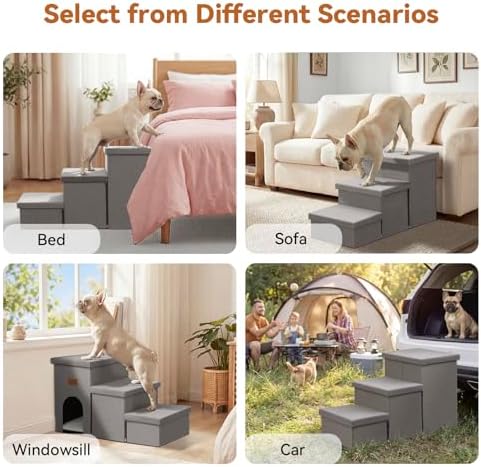Zerbuger Dog Stairs with Storage - Image 4