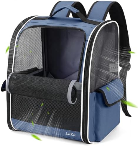 Lekereise Dog Carrier Backpack for Small Medium Dogs Cats up to 18 lbs by Lekereise
