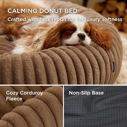 Bedsure ComfyFleece® Donut Medium Dog Bed - Image 3