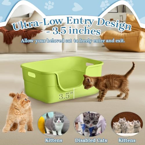 2 Pack Low Entry Kitty Litter Box - Image 2