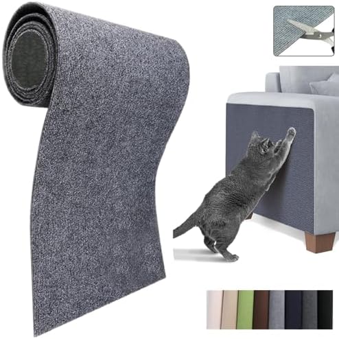 Cat Scratch Furniture Protector Mat DIY Cat Scratch Pad Self-Adhesive, Pet by Bomeiqee