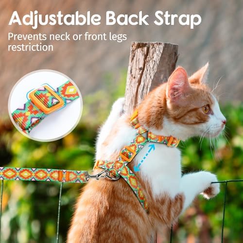 Dooradar Cat Harness and Leash Set, Adjustable Pet Straps - Image 4