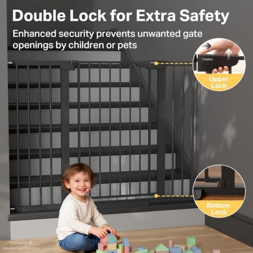 Cumbor 36 in Extra Tall Baby Gate - Image 4