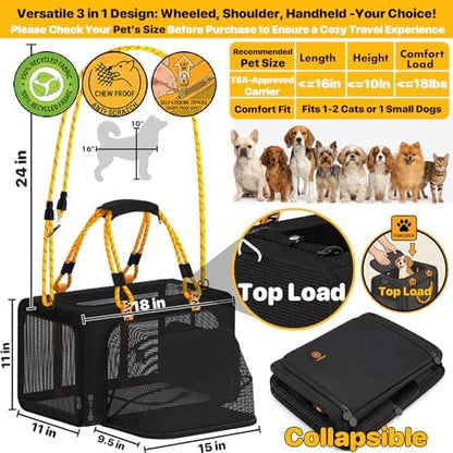 PAWZIDEA Expandable Pet Carrier Replacement Pad, Double-Sided & Washable Soft - Image 5