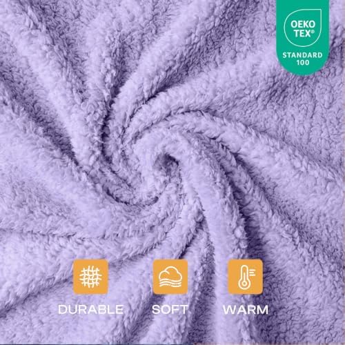 Luciphia 3 Pack Soft Sherpa Fleece Blankets - Image 2