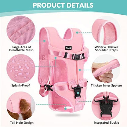 Lukovee Dog Backpack Carrier, Adjustable Front Carrier - Image 3