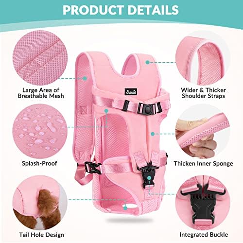 Lukovee Dog Backpack Carrier, Adjustable Front Carrier - Image 3