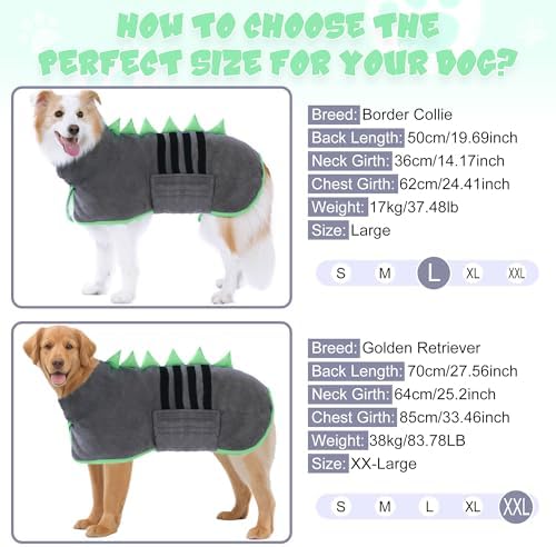 Super Absorbent Dog Bathrobe, Fast-Drying Robe - Image 6