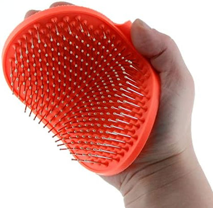 Raw Paws Hand-Held Grooming Pin Brush by RawPawsPetFood