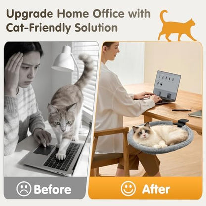 17.3" Extra Large Cat Desk Bed Cat Desk Hammock - Image 4