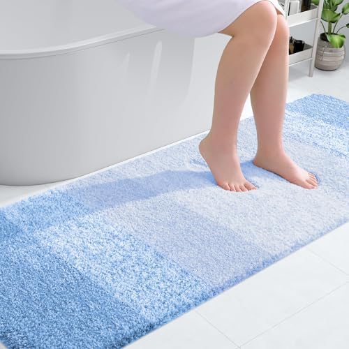OLANLY Bathroom Runner Rug 70x24, Extra Soft Absorbent Microfiber Bath Rugs by OLANLY