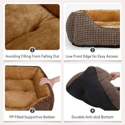 MIXJOY Dog Beds for Medium Dogs Washable, Rectangle Pet Bed Medium Size Dog - Image 5