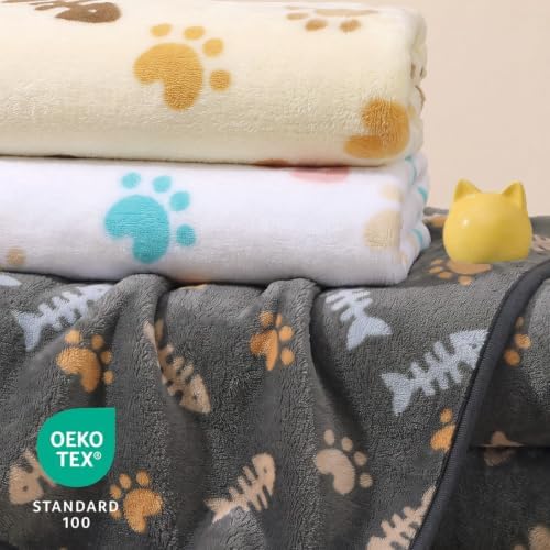 Luciphia 3 Pack Soft Fleece Dog Blankets - Image 3