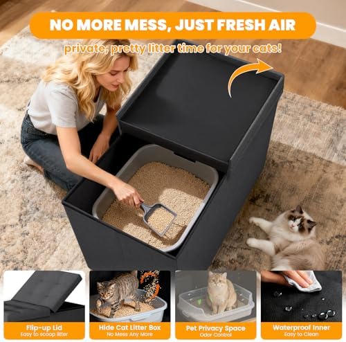3-in-1 Cat Litter Box Enclosure - Image 4