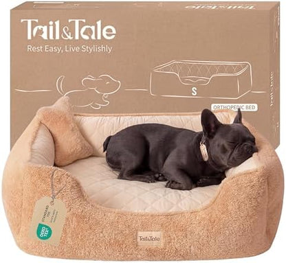 Cooling Orthopedic Dog Bed for Small Dogs, Memory Foam by TailTale