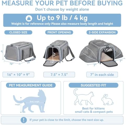 Petsfit Small Double Expandable Cat Carrier - Image 2