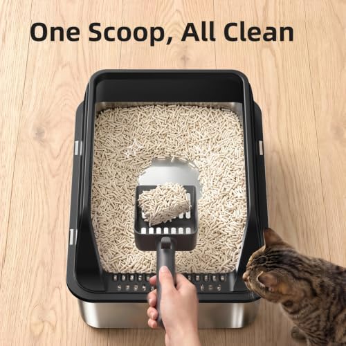 FURTIME Stainless Steel Litter Box - Image 5
