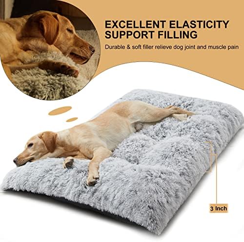 BFPETHOME Dog Beds for Large Dogs, Plush Dog Crate Bed Fluffy Cozy Kennel Pad - Image 5