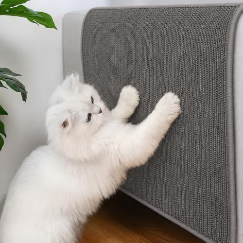 2 Pcs Cat Scratcher Mat 23.6 X 15.7Inch Natural Sisal Cat Scratching Carpet - Image 6