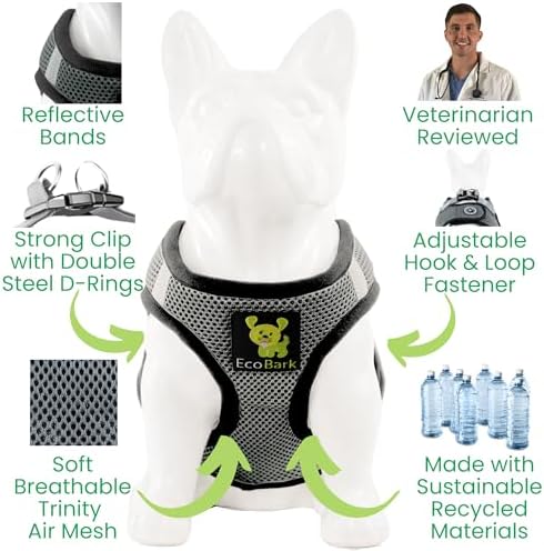 EcoBark Premium Step in Dog Harness, Luxury Soft Mesh - Image 3
