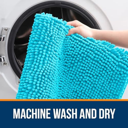 OLANLY Large Bathroom Rugs 40x32, Extra Soft Absorbent Chenille Bath Rugs - Image 5