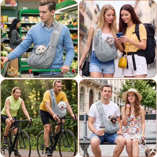 Dog Sling Carrier, Lightweight Breathable Puppy Carrier - Image 7