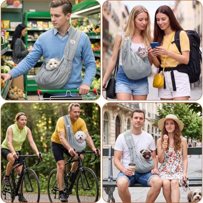 Dog Sling Carrier, Lightweight Breathable Puppy Carrier - Image 7