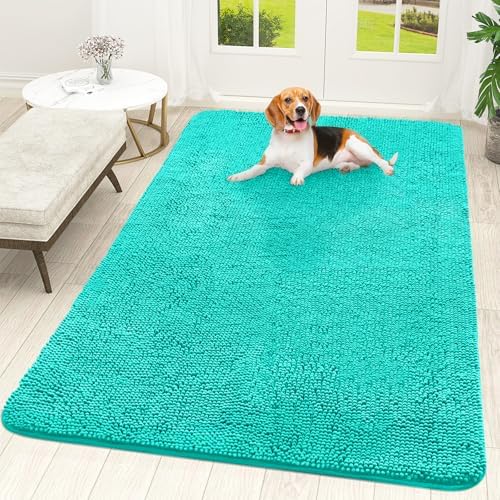 OLANLY Dog Door Mat for Muddy Paws 70x46, Super Absorbent Chenille Mud Mat by OLANLY