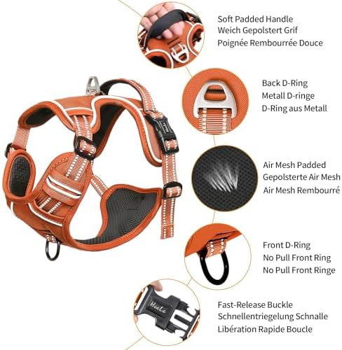 HEELE Dog Harness for Medium Dogs No Pull Dog Vest Harness - Image 2