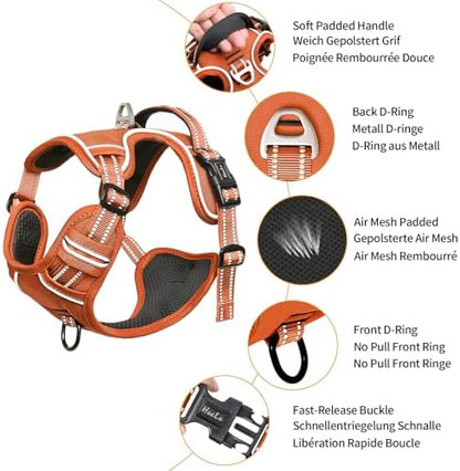 HEELE Dog Harness for Medium Dogs No Pull Dog Vest Harness - Image 2