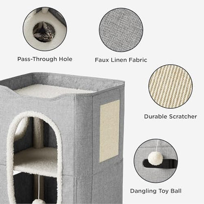 Bedsure 2 Story Cat House for Indoor Cats - Image 3