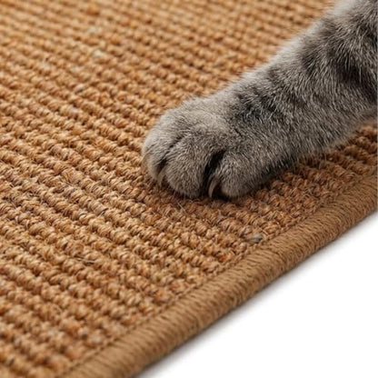2Pack Cat Scratcher Mat, Natural Sisal, Jute Border, Sofa & Floor Protector - Image 4