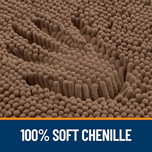 OLANLY Large Bathroom Rugs 44x32, Extra Soft Absorbent Chenille Bath Rugs - Image 3
