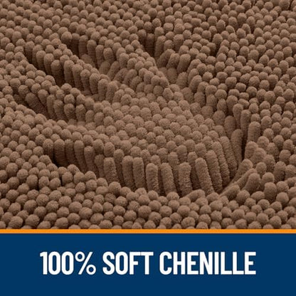 OLANLY Bathroom Runner Rugs 59x24, Extra Soft Absorbent Chenille Bath Rugs - Image 3