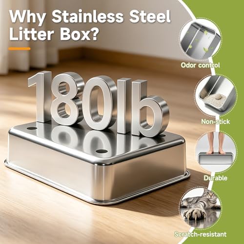 Stainless Steel Litter Box - Image 6