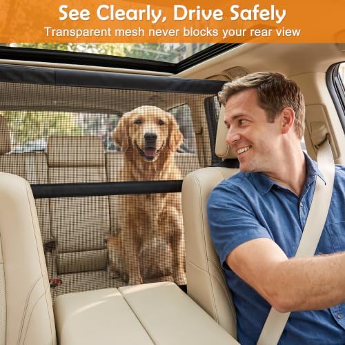 Dog Car Barrier, 56 Inch Wide Coverage Dog Barrier - Image 5